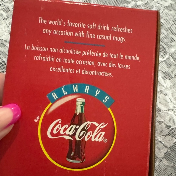 Vintage 1998 Coca Cola Christmas Holiday Mug Original Box Collectible Polarbear - Picture 7 of 12